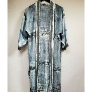 Zeeb San Francisco Women's Large Tie-Dye Bamboo Open Front Long Coverup
